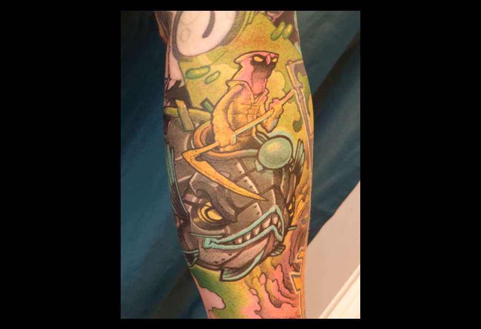 Sleeve in progress